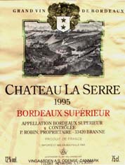 Chateau La Serre, Bordeaux Superiour