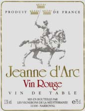 Jeanne d'Arc, Vin Rouge